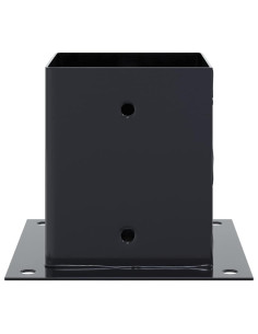 Basi per Pali Quadrati 4pz 121x121mm Acciaio Verniciato Polvere