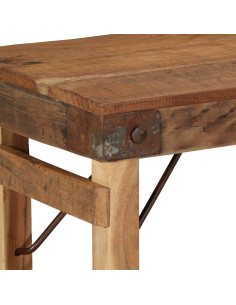 panchina Naturale 110 x 35 x 46 cm Legno Vecchio Recuperato