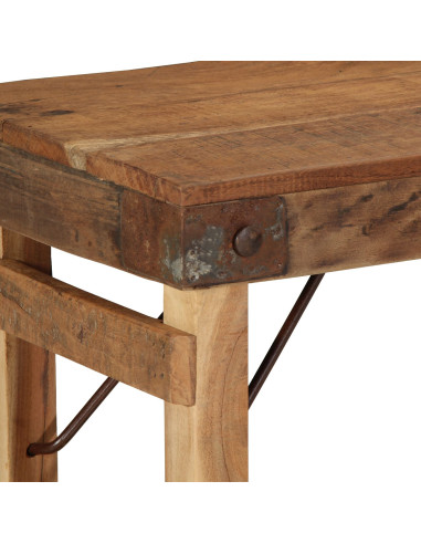 panchina Naturale 110 x 35 x 46 cm Legno Vecchio Recuperato