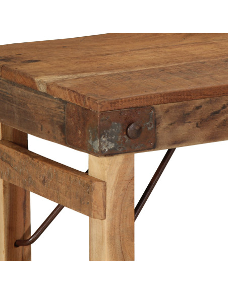 Panchina  110x35x46 cm in legno massello di recupero