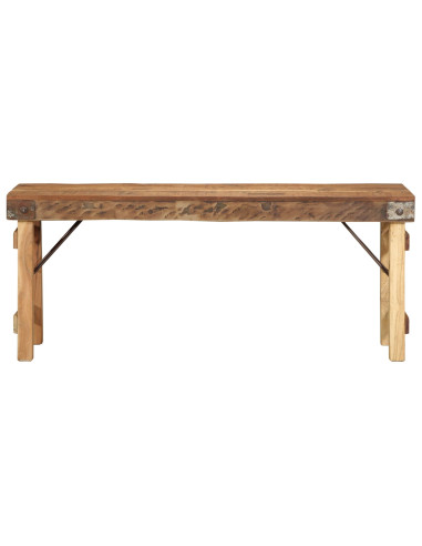 panchina Naturale 110 x 35 x 46 cm Legno Vecchio Recuperato
