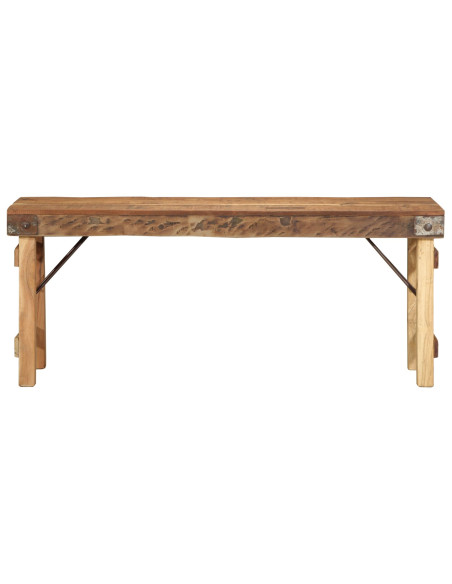 panchina Naturale 110 x 35 x 46 cm Legno Vecchio Recuperato