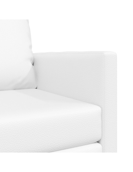 Divano Letto  2-in-1 Bianco 74x77x81 cm Pelle Sintetica