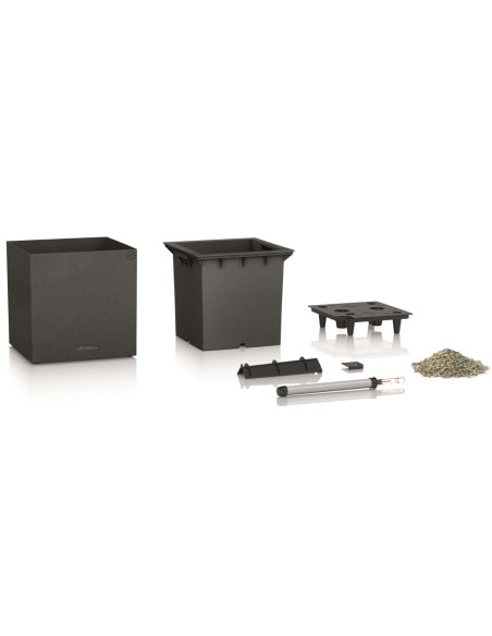 LECHUZA Fioriera Canto Color Square 40 ALL-IN-ONE Grafite 13722