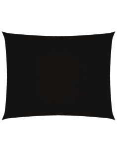 Parasole a Vela Oxford Rettangolare 3,5x5 m Nero