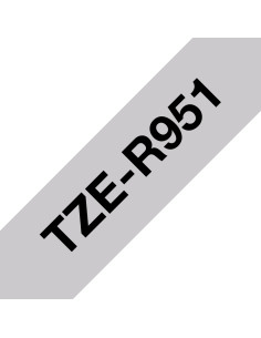 Brother TZE-R951 nastro per etichettatrice Nero su argento