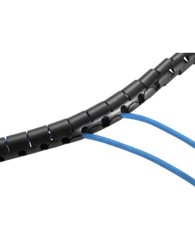 Equip 650868 organizer per cavi Scrivania Guaina intrecciata per cavi Nero