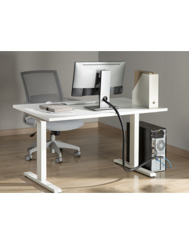 Equip 650868 organizer per cavi Scrivania Guaina intrecciata per cavi Nero