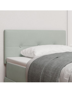 Testiera con testiera Grigio chiaro 90 cm Pelle Sintetica 2