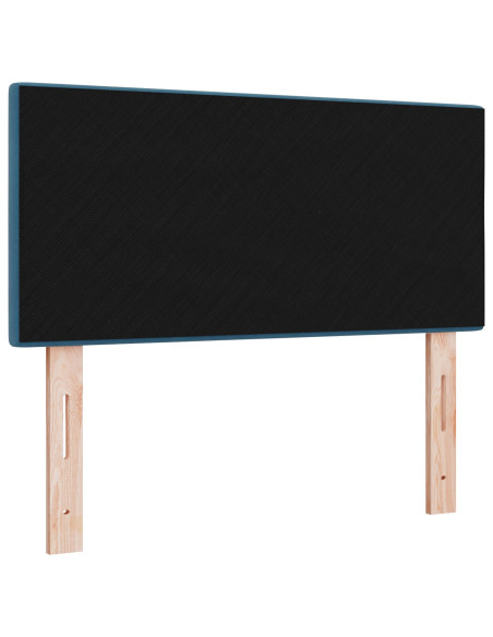 Testiera  Imbottita con Bottoni Blu Scuro 90 cm in Velluto