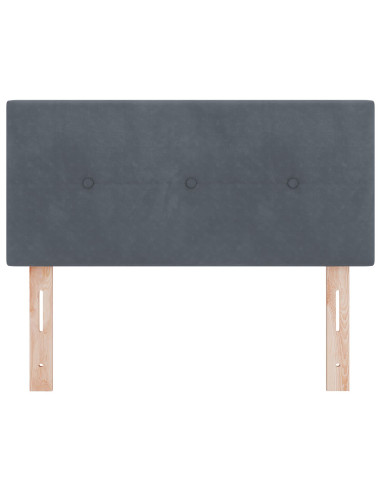 Testiera con testiera Grigio scuro 100 cm Pelle Sintetica