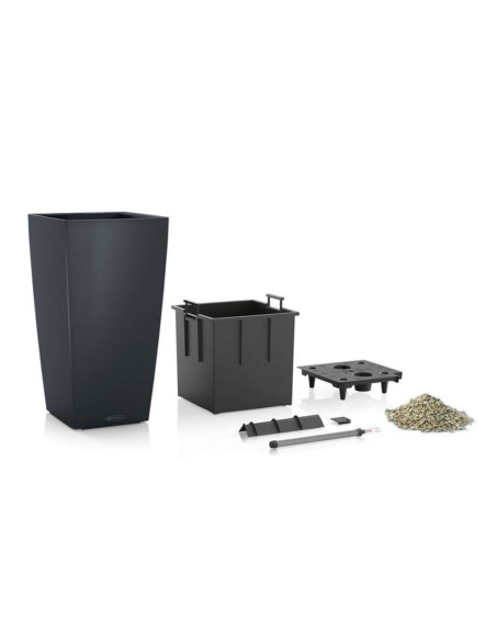 LECHUZA Fioriera CUBICO Color 22 ALL-IN-ONE Ardezia