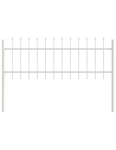 Recinzione per Giardino 2 pcs Bianco 3,4 x 0,6 m 2