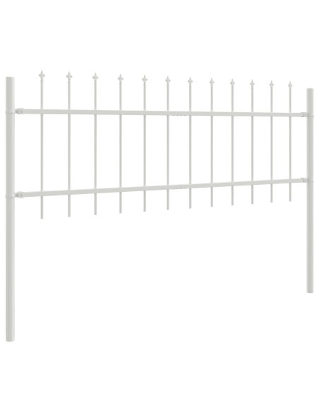 Recinzione per Giardino 2 pcs Bianco 3,4 x 0,6 m