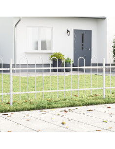 Recinzione per Giardino 2 pcs Bianco 3,4 x 0,6 m 2