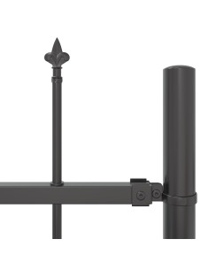 Recinzione per Giardino 3 pcs Grigio 5,1 x 1 m 2