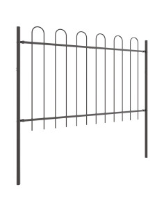 Recinzione per Giardino 3 pcs Grigio 5,1 x 0,8 m 2