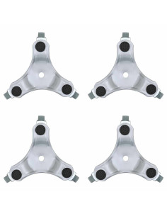 Rulli per Mobili 4 pz 16x14,5x5,5 cm in Acciaio 180 kg 2