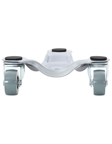 Rulli per Mobili 4 pz 16x14,5x5,5 cm in Acciaio 180 kg