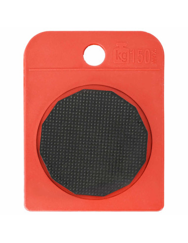 Rulli per Mobili 8 pz con Sollevatori Rossi 9,8x7,5x3 cm 150 kg