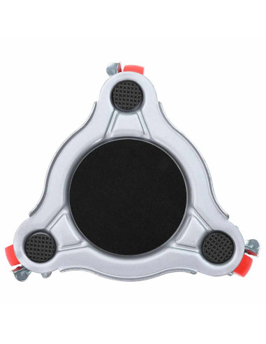 Rulli Mobili 4 pz con Sollevatore 14,5x13,5x4 cm Acciaio 400 kg