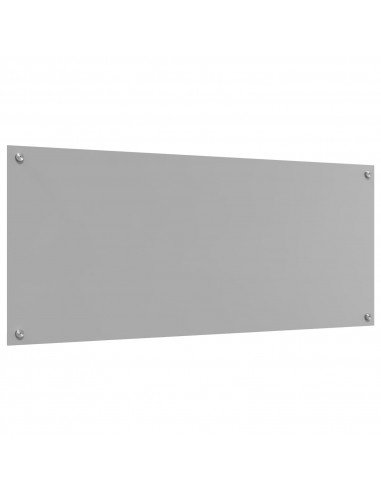 Pannello di schiena per cucina  Grigio chiaro 120x50x0,6 cm in vetro temperato