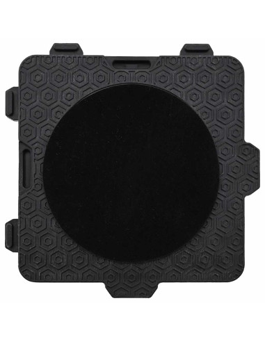 Rulli Mobili 4 pz con Sollevatore Nero 13,5x13,5x4,2 cm 300 kg