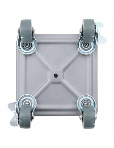 Rulli Mobili 4 pz con Sollevatore 13,5x13,5x6 cm Acciaio 1300kg