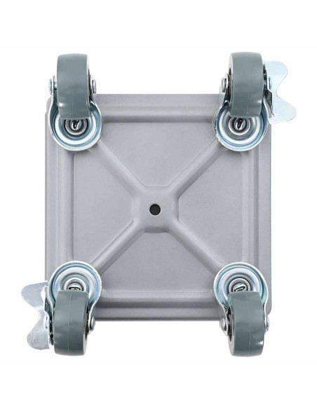 Rulli Mobili 4 pz con Sollevatore 13,5x13,5x6 cm Acciaio 1300kg