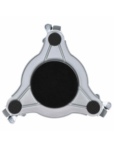 Rulli Mobili 4 pz con Sollevatore 19x17,5x6 cm Acciaio 1000 kg 2