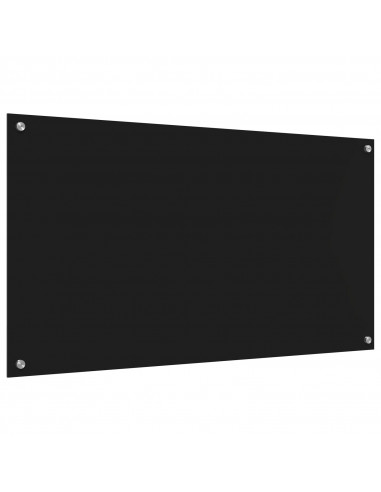 Schienale cucina  Nero 110x60x0,6 cm in vetro temperato