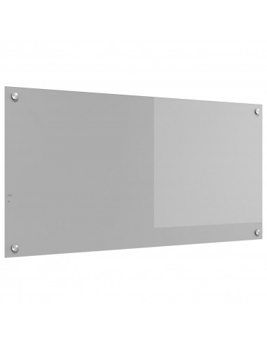 Schienale Cucina Grigio Chiaro 100x50x0,6 cm in Vetro Temperato