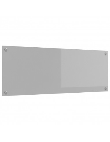 Schienale Cucina Grigio Chiaro 110x40x0,6 cm Vetro Temperato di