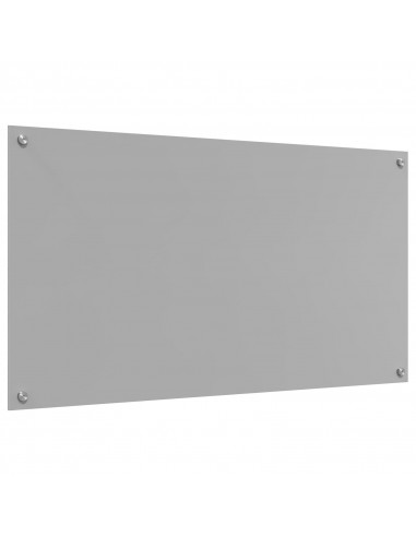 Schienale Cucina Grigio Chiaro 110x60x0,6 cm Vetro Temperato di