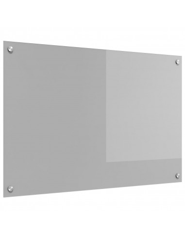 Schienale Cucina Grigio Chiaro 90x60x0,6 cm in Vetro Temperato