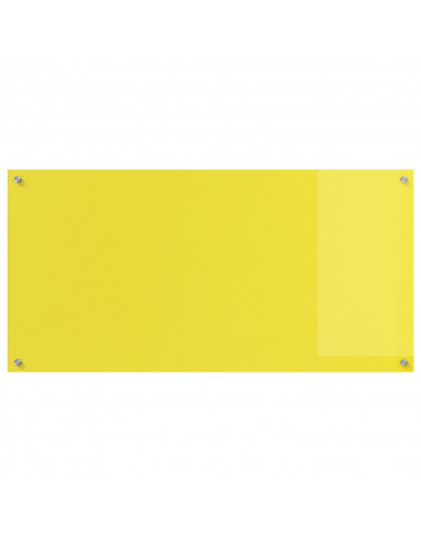 Schienale da Cucina  Giallo 120x60x0,6 cm in Vetro Temperato