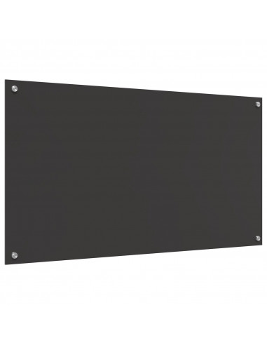 Schienale da cucina  grigio scuro 110x60x0,6 cm in vetro temperato