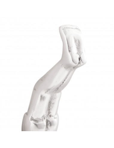 Scultura  Argento 22x8x25 cm Alluminio Uomo che cade