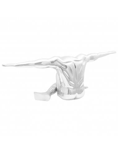 Scultura  Argento 91,5x32x33 cm Uomo che ringrazia