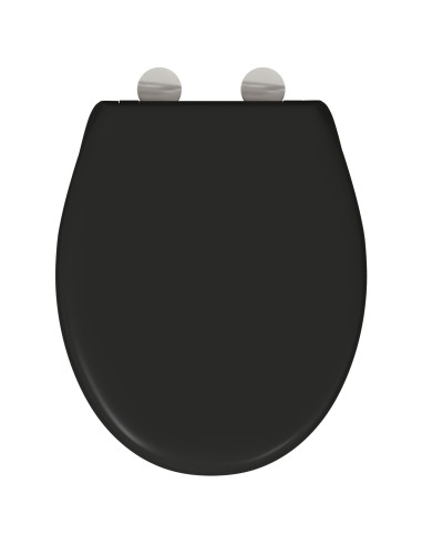 Sedile del WC Nero 47 x 37 x 4 cm Duroplast