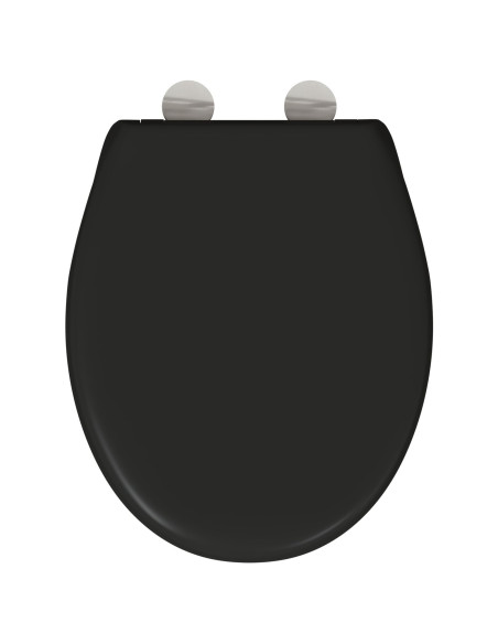 Copriwater a rilascio rapido con chiusura silenziosa in Duroplast Nero