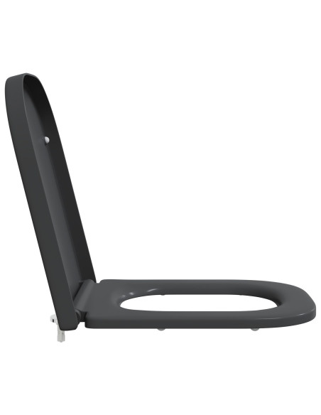 Sedile del WC Antracite 47,5 x 35 x 3,6 cm Duroplast