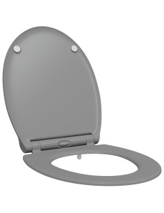 Sedile del WC Grigio 47 x 37,5 x 3,8 cm Duroplast