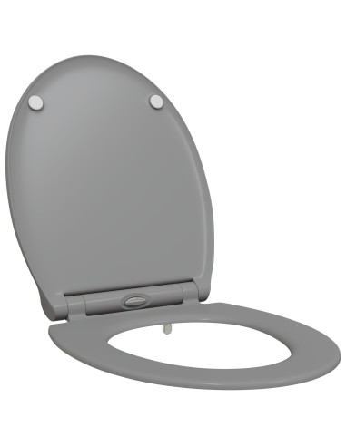 Sedile del WC Grigio 47 x 37,5 x 3,8 cm Duroplast