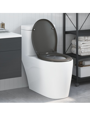Sedile del WC Antracite 47 x 37 x 4 cm Duroplast