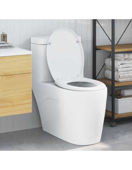 Sedile del Water con Chiusura Morbida Duroplast Bianco