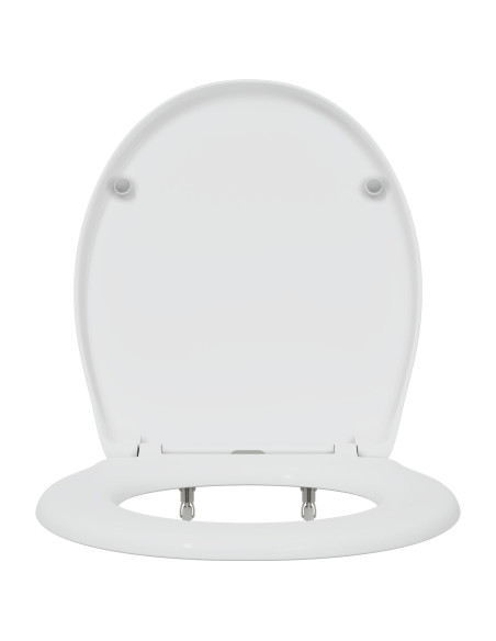 Sedile del Water con Chiusura Morbida Duroplast Bianco