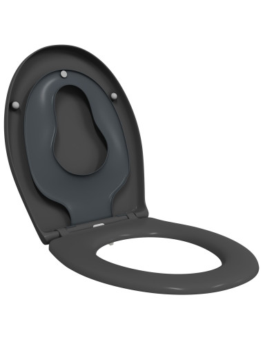 Sedile del WC Antracite 47 x 37 x 4 cm Duroplast