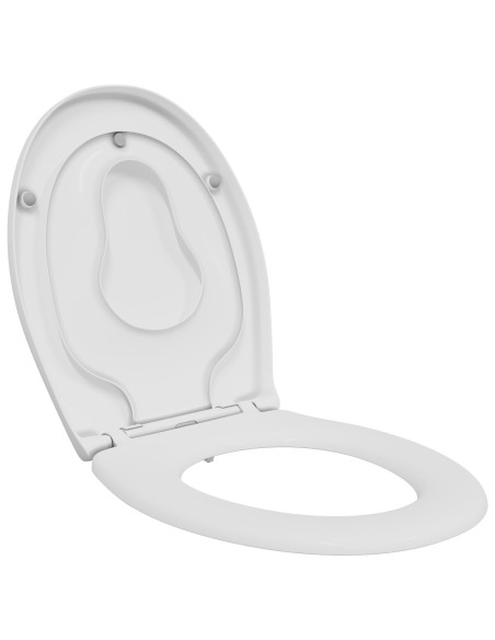 Toilette per famiglie  con seggiolino per bambini rilascio rapido in Duroplast