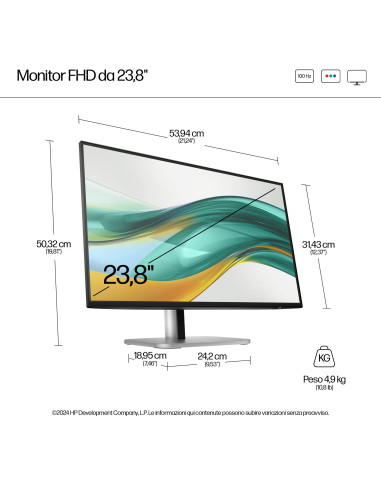 HP Series 5 Monitor serie 5 Pro FHD 23,8" – 524pf